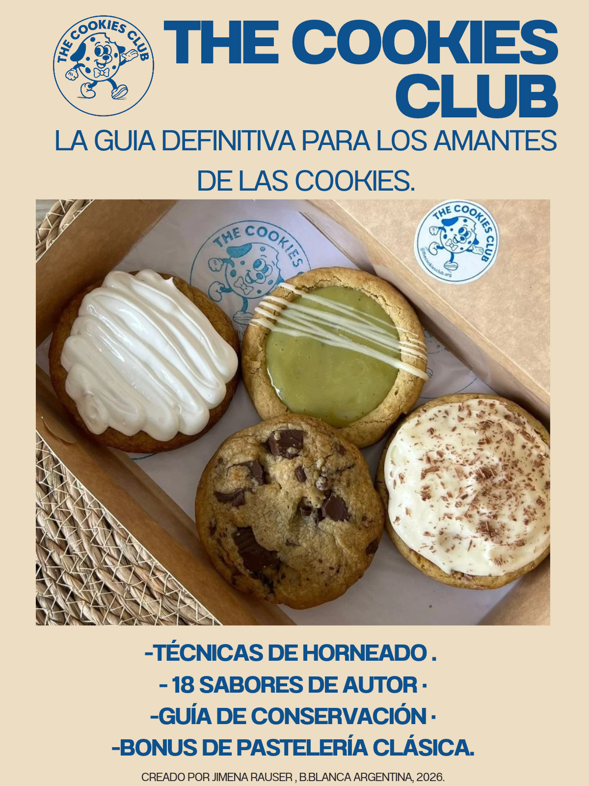Thecookiesclub: Recetario de cookies + bonus pasteleria