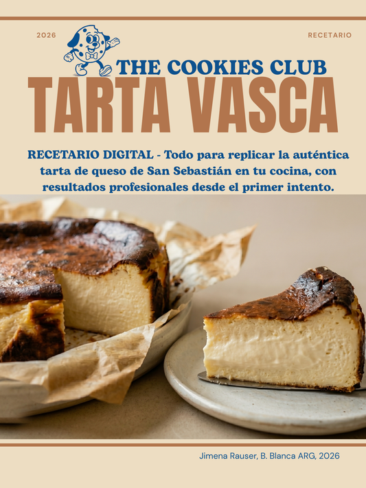 The cookies club - TARTA VASCA RECETARIO